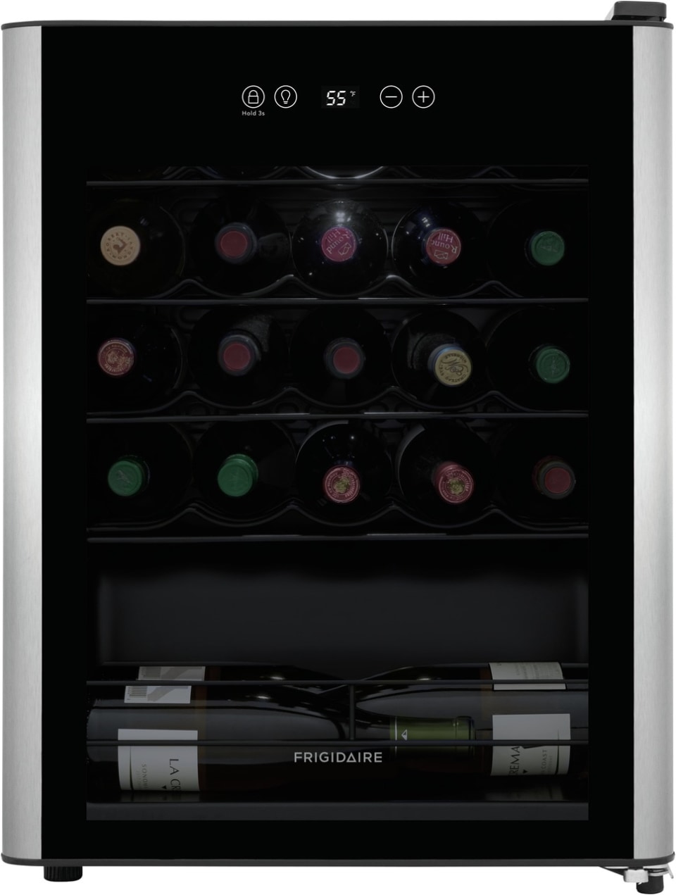 Frigidaire 24 Bottle Capacity Black Freestanding Wine Chiller In The Wine Coolers Department At Lowes Com