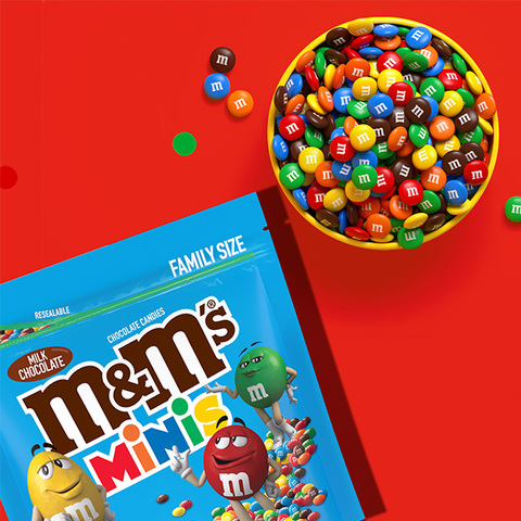 M&M's Milk Chocolate Candy Minis, 1.08 oz, 24-count