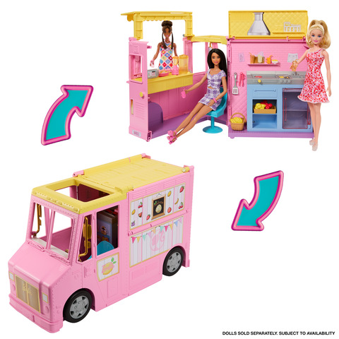 Sets, Lemonade Truck Playset 25 Pieces | Mattel