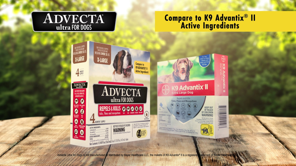 thumbnail video image 2 of Advecta 3 Tick, Flea, and Mosquito Repellent and Treatment for Medium Dogs, 4 Monthly Doses, 2 of 14
