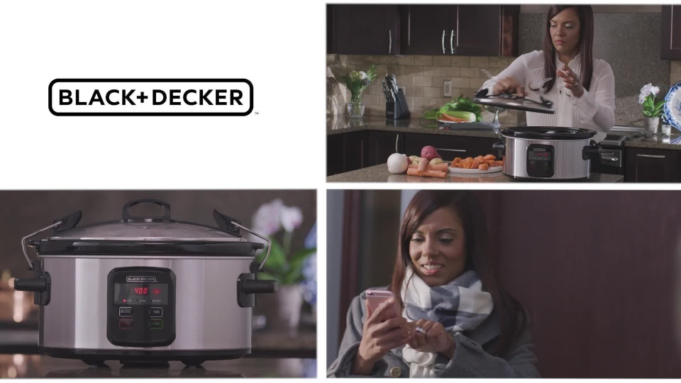 image 1 of BLACK+DECKER WiFi Enabled 6-Quart Slow Cooker, Stainless Steel, SCW3000S
