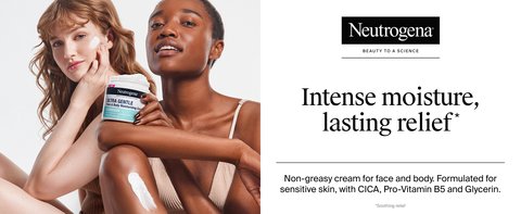 Neutrogena ultra gentle face and body cream, intense moisture lasting relief, full body cream