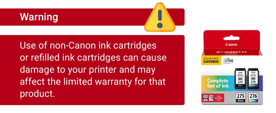 Genuine Canon PG-275 CL-276 Ink Cartridges 275XL India