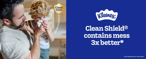 Kleenex helps provide you with clean and comforted skin