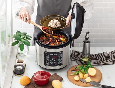 Aroma® 20-Cup Programmable Rice & Grain Cooker and Multi-Cooker 