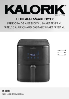 Kalorik 3 Quart Digital Air Fryer, Matte Black