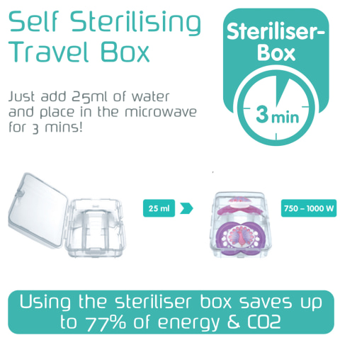 MAM Start Soother Suitable 0-2 Months with Sterilisable Travel Case ... 