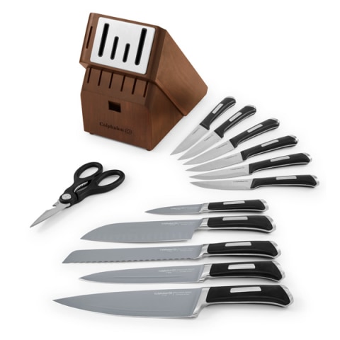 Calphalon Kitchen Knife Set, 15-PC Knife Block Set – Môdern Space