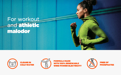 Try Tide Plus Sport Odor Defense liquid laundry detergent for workout and athletic malodor