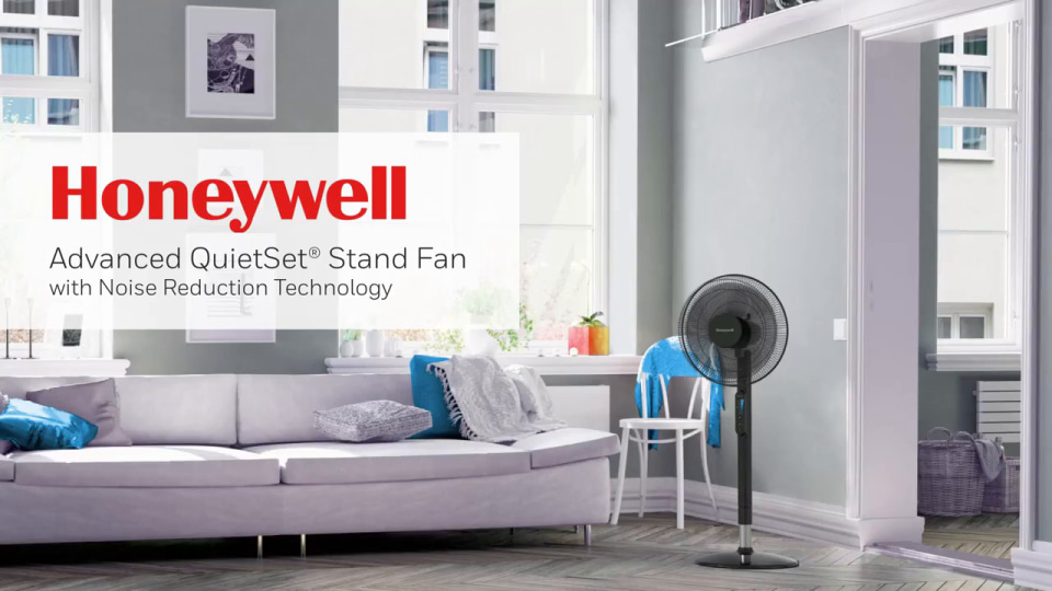 Honeywell QuietSet 16” Stand Fan with Remote, Noise Reduction