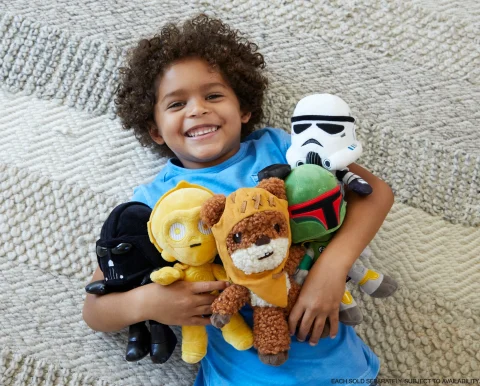 STAR WARS Plush 8-in Character Dolls, Soft, Collectible Movie Gift For Fans Age 3 Years Old & Up