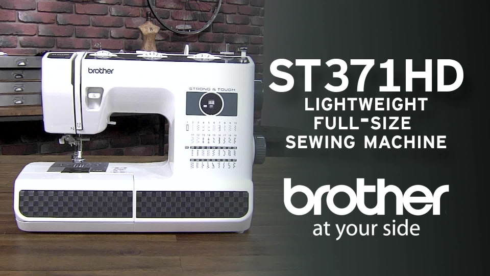 thumbnail video image 2 of Brother ST371HD 37-Stitch Sewing Machine, 6 Included Sewing Feet, Free Arm Option and 6-Piece Premium Sewing Thread Pack, 2 of 7