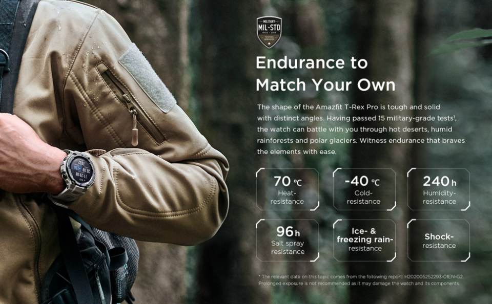 Amazfit T-Rex Pro full specs and images leak revealing rugged smartwatch  with 10 ATM water resistance and BioTracker 2 PPG sensor -   News