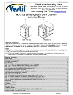 45-gallon barrel crusher IP3030 - Industek