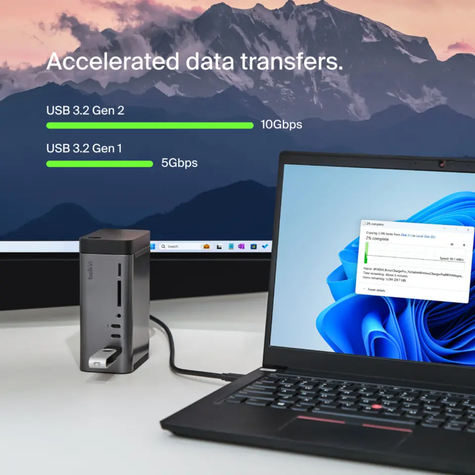 Belkin Connect USB-C 11-in-1 Pro GaN Dock 150W - Micro Center