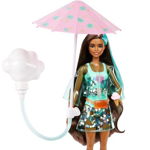 Barbie Color Reveal in rain jackets - Sunshine and Sprinkles 2022