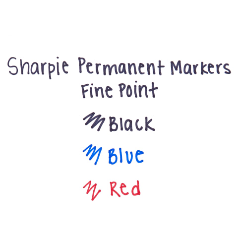 Sharpie - Permanent Marker: Black, AP Non-Toxic, Fine Point - 95377693 -  MSC Industrial Supply