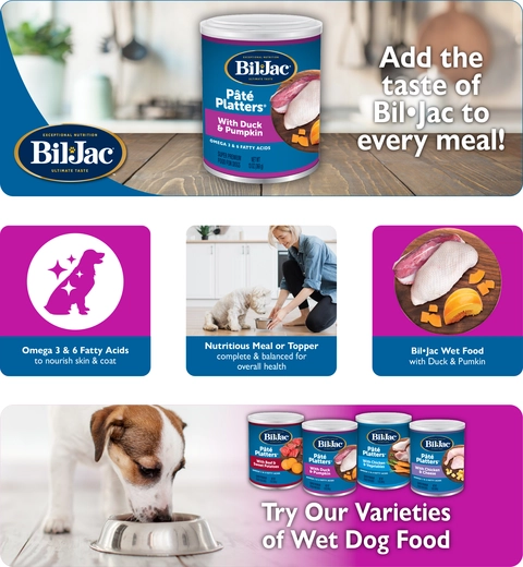 Bil-Jac® Pate Platters Adult Wet Dog Food - Grain Free, Duck