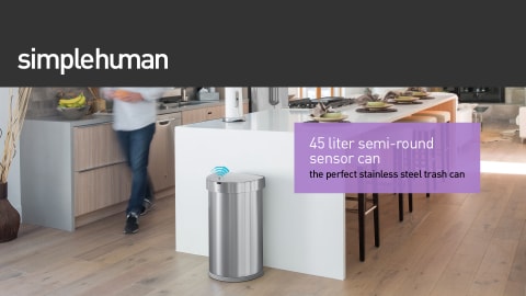  simplehuman 45 Liter / 12 Gallon Semi-Round Sensor