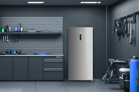 Midea 21 Cu. Ft. Convertible Upright Freezer in White