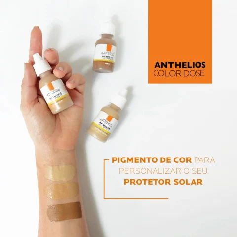 Pigmento Facial La Roche-Posay Anthelios Color Dose Marrom Escuro 17ml