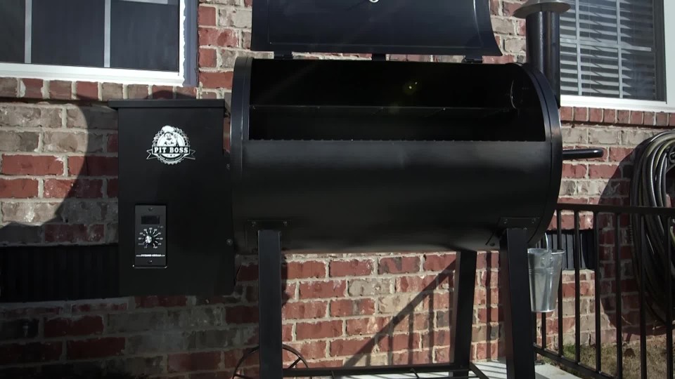 thumbnail video image 2 of Pit Boss 820FB Wood Fired Pellet Grill w/ Flame Broiler, 2 of 11