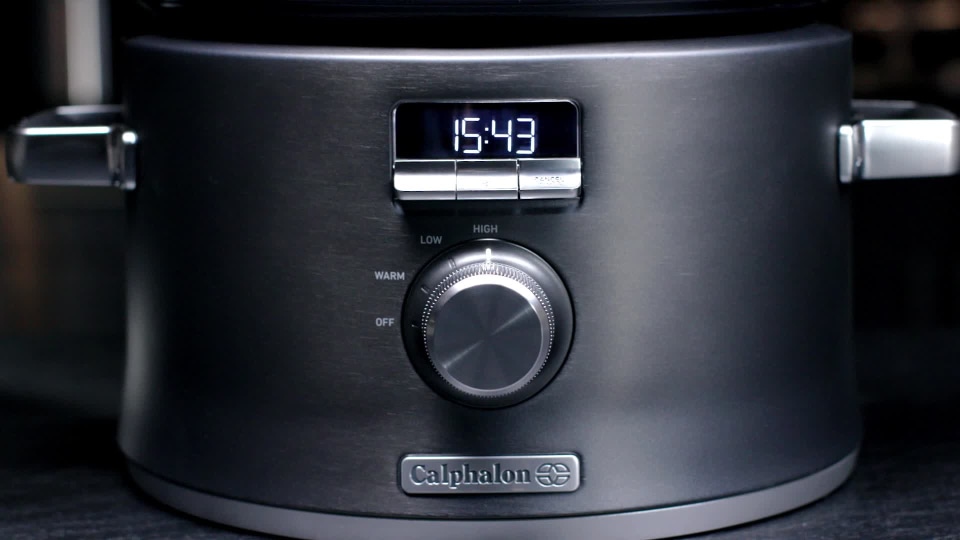 Calphalon SCCLD1 Digital Saut Slow cooker 5.3 qt dark stainless