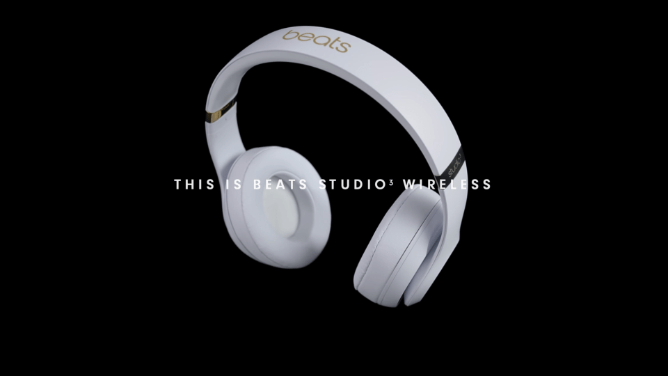 Beats Studio3 Wireless Noise Cancelling Headphones with Apple W1 Headphone  Chip - White