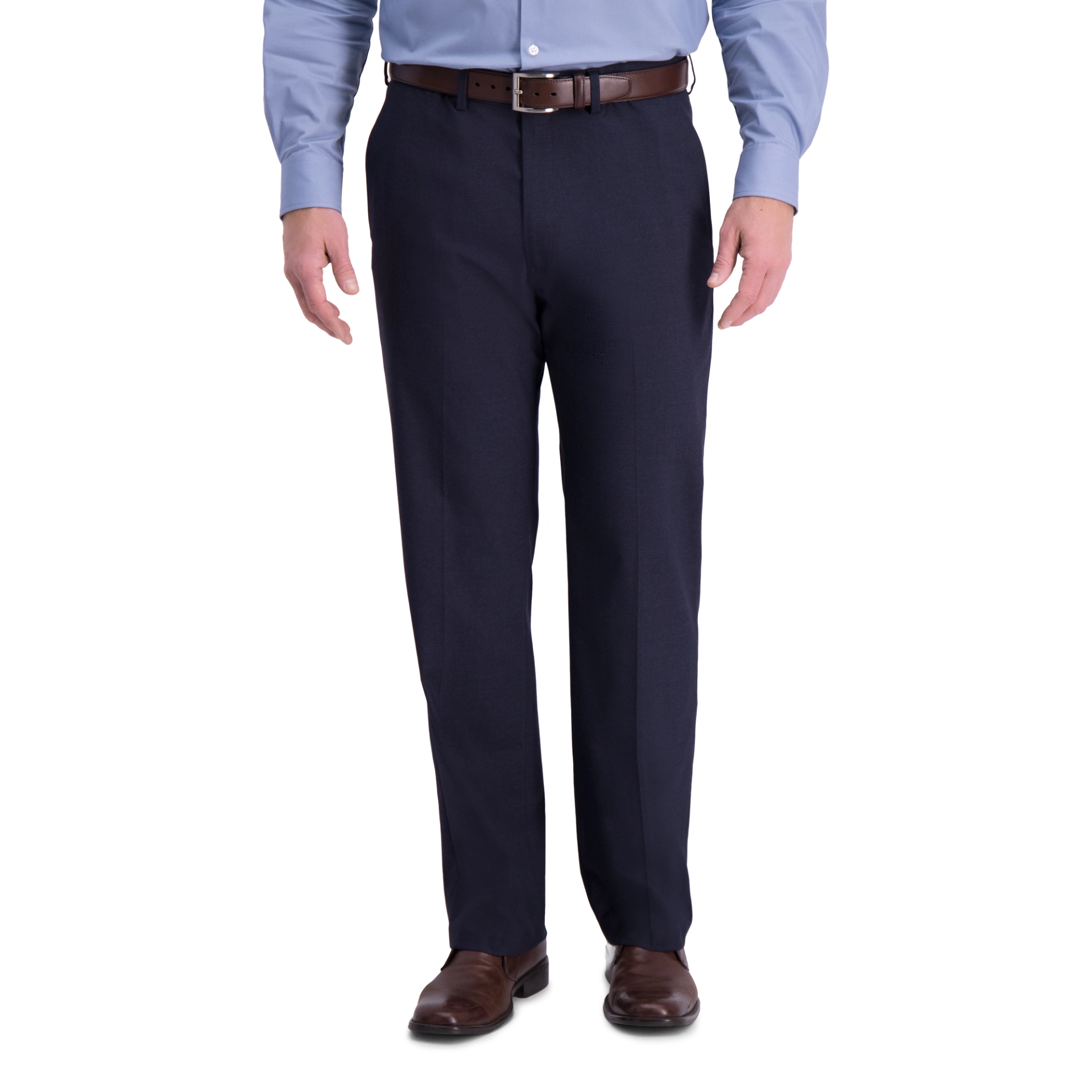Haggar Pantalón De Vestir Plisado De Ajuste Clásico Grande Y Alto Hombre