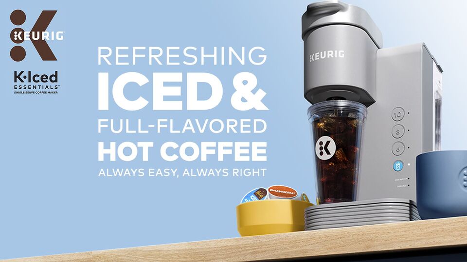 Keurig KIced Essentials SingleServe Coffee Machine for Hot and Iced