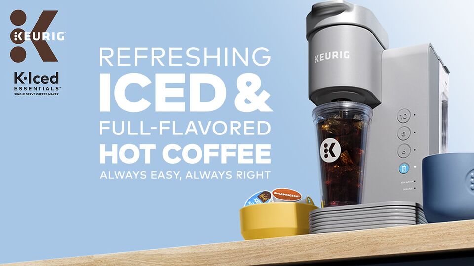 Keurig K-Iced Essentials Gray Iced and Hot Single-Serve K-Cup Pod Coffee Maker - image 2 of 16