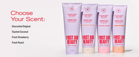 Choose from 4 scents of KP Scrub: Original, Strawberry, Peach, or Coconut