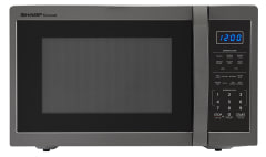 Sharp 1.4 cu.ft. Black Stainless Steel Countertop Microwave