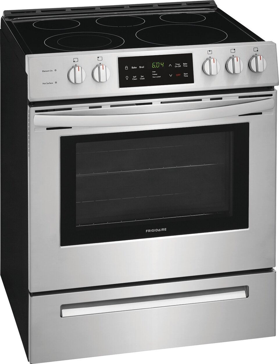 Frigidaire 30-in 5 Elements Smooth Surface (Radiant) Stainless Steel Electric  Cooktop at
