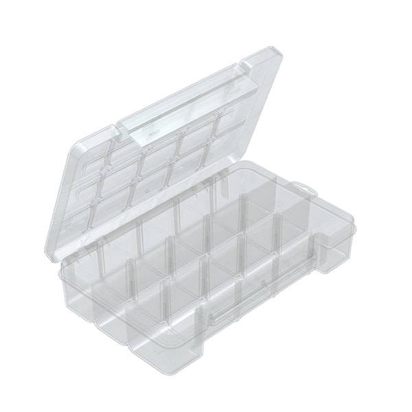 Akro-Mils - 3 to 15 Compartment Clear Small Parts Storage Case - 65223935 -  MSC Industrial Supply