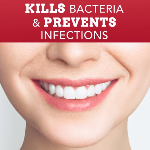 Kills bacteria and prevents infections