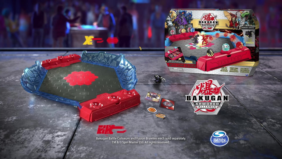 Bakugan Battle Arena, Game Board with Exclusive Gold Hydorous, for Ages 6  and Up