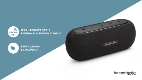 Caixa de Som Portátil Luna Bluetooth 25W Preta - Harman Kardon