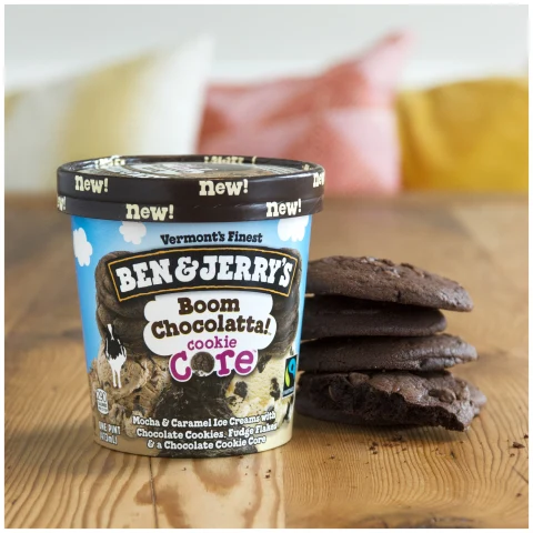 Ben & Jerry's Boom Chocolatta Cookie Core Ice Cream - 16 Oz