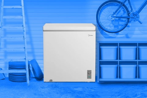 Midea 7 Cu. Ft. Garage-Ready Convertible Chest Freezer in White