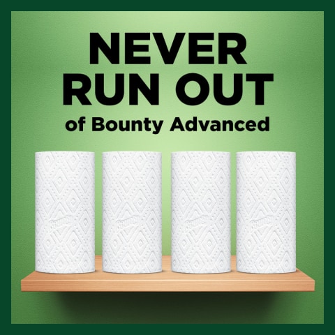 Bounty Advanced 2-Ply Paper Towels White 101 Select-A-Size Sheets 12 Count  