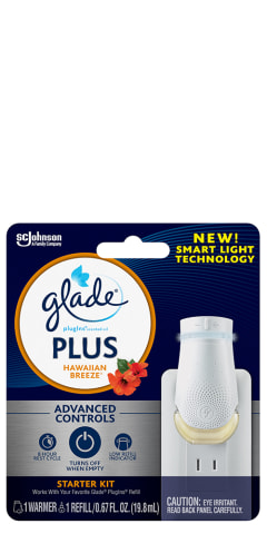 Glade PlugIns Plus, Air Freshener Starter Kit, Hawaiian Breeze, 1