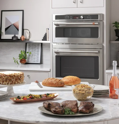 CTC912P2NS1 Cafe 30 6.7 cu. ft. Combination Wall Oven with Advantium Stainless Steel with Brushed Stainless Steel Handles