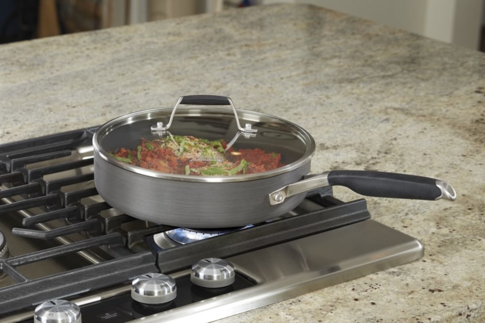 Select by Calphalon® Hard-Anodized Nonstick 3-Quart Saute Pan with Cover