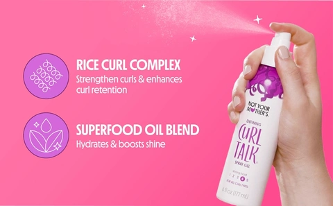 not your mother&#39;s curl talk defining spray hair gel for hair defining hair hair definition hair volume hair frizz scalp buildup curly hair products curly hair essentials