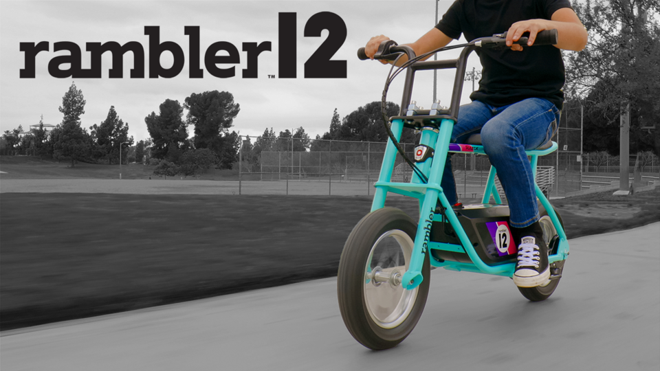 自転車本体 RAZOR(street style) Razor Rambler 12 Seated Electric Scooter- White, up to 14 mph, 12