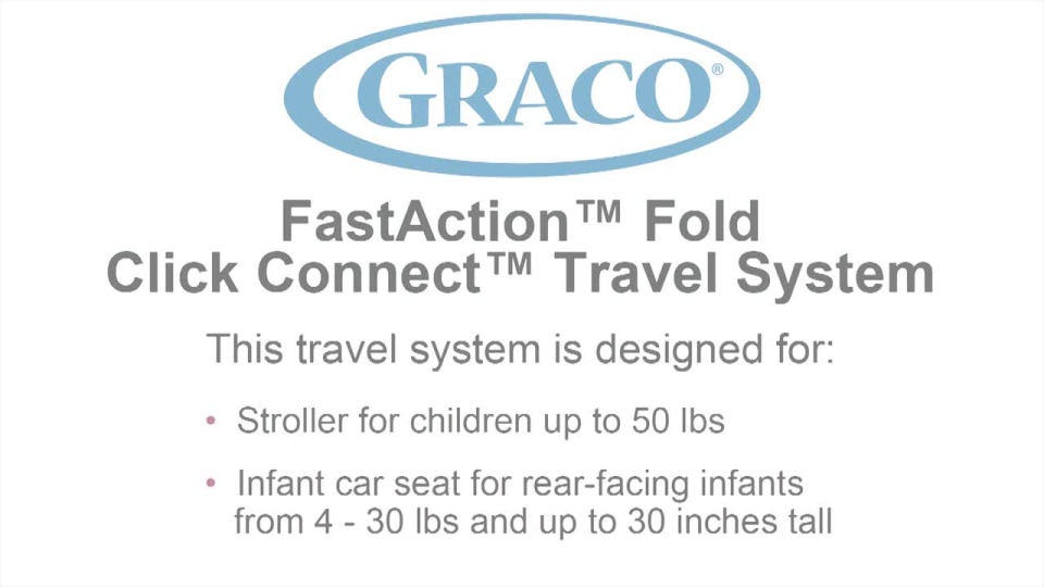 Graco FastAction Fold Click Connect Travel System, Finley - image 2 of 5