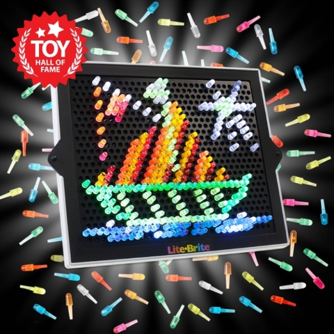 Lite-Brite: The beloved low-tech toy from the '60s, '70s & '80s that let us  make glowing pictures with colored pegs - Click Americana