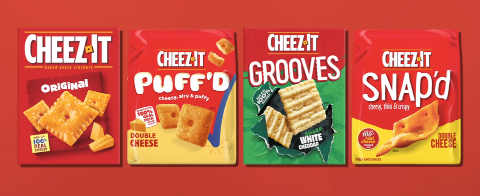 Cheez-It Minecraft Cheese Crackers Variety Original+Extra Toasty