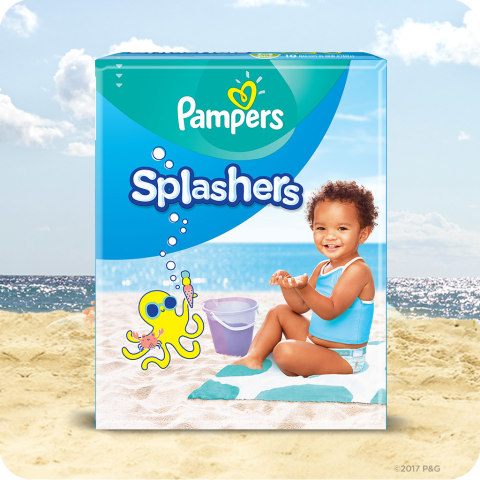 Pampers Splashers Swim Diapers Size S 40 Count (Pack of 2) 